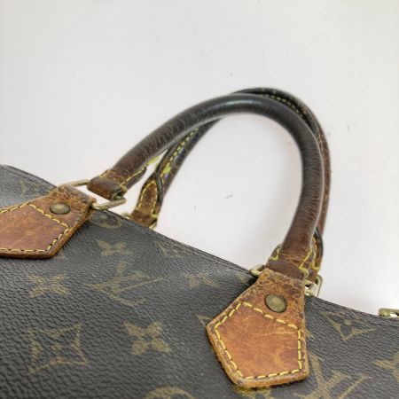  LOUIS VUITTON ルイヴィトン モノグラム スピーディ25 ハンドバッグ ジップ引き手・ハンドル根革破損 M41528 ブラウン