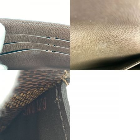  LOUIS VUITTON ルイヴィトン ダミエ ポルトフォイユ サラ 財布 長財布 N63209 ブラウン