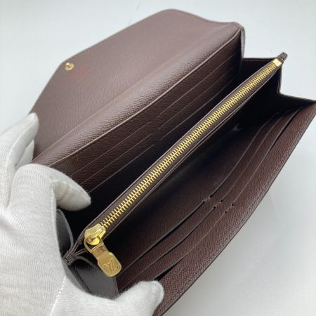  LOUIS VUITTON ルイヴィトン ダミエ ポルトフォイユ サラ 財布 長財布 N63209 ブラウン