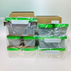 ◎◎ ショップジャパン フォーサ 角型真空保存容器 コンテナ中6個 コンテナ大3個 真空器本体1個 セット Sランク