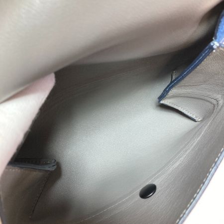  CELINE セリーヌ オールソフト ポーチ ネイビー x ブラック x グレー