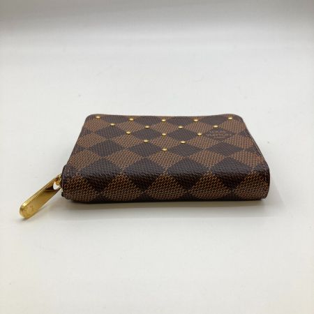 LOUIS VUITTON ルイヴィトン ダミエ ジッピーコインパース スタッズ ローズバレリーヌ コインケース 財布 N60250 ブラウン x  ピンク｜中古｜なんでもリサイクルビッグバン