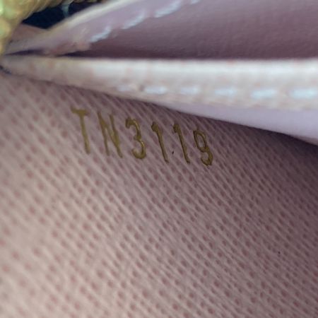  LOUIS VUITTON ルイヴィトン ダミエ ジッピーコインパース スタッズ ローズバレリーヌ コインケース 財布 N60250 ブラウン x ピンク