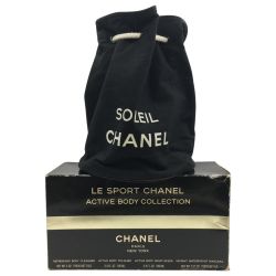 ◎◎ CHANEL シャネル ショルダーバッグ  　ロゴプリント　ノベルティ巾着ショルダー ブラック Cランク