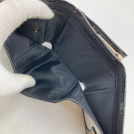  Vivienne Westwood ヴィヴィアン・ウエストウッド 3つ折り財布 エナメル がま口 箱付 13VV110 ブラック