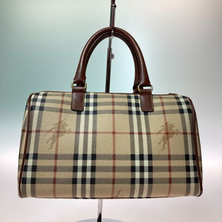 BURBERRY バーバリー ボストンバッグ バッグ レディース ノバチェック柄 ベージュ