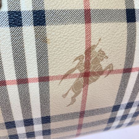  BURBERRY バーバリー ボストンバッグ バッグ レディース ノバチェック柄 ベージュ