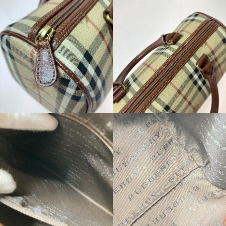  BURBERRY バーバリー ボストンバッグ バッグ レディース ノバチェック柄 ベージュ