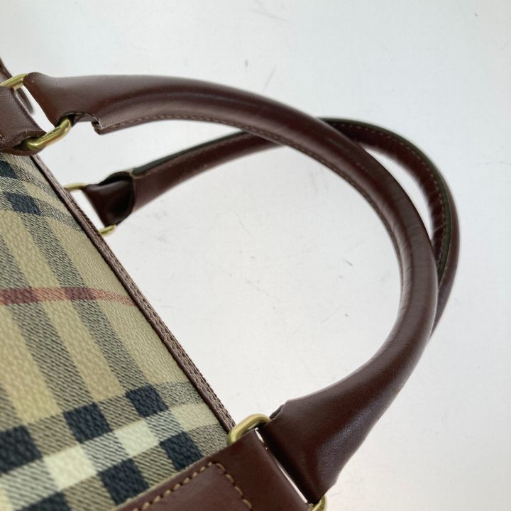 BURBERRY バーバリー ボストンバッグ バッグ レディース ノバチェック柄 ベージュ｜中古｜なんでもリサイクルビッグバン