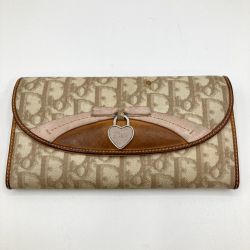 ◎◎ Christian Dior クリスチャンディオール 長財布 トロッター ハートチャーム付き Cランク