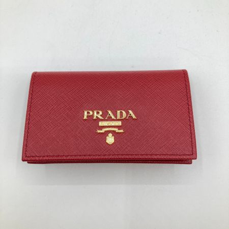  PRADA プラダ サフィアーノ 名刺入れ カードケース 箱付 IMC122 FUOCO