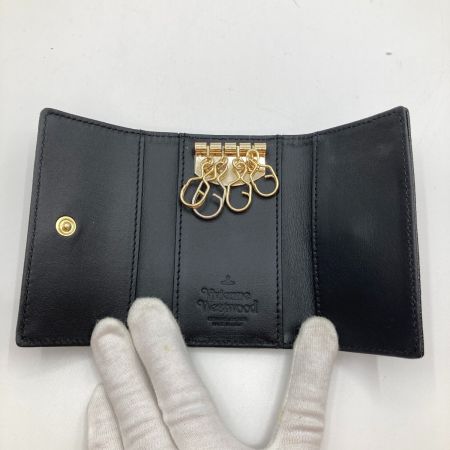  Vivienne Westwood ヴィヴィアン・ウエストウッド サフィアーノ キーケース 4連 箱付 51020001-L0040 ブラック