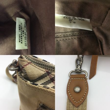  BURBERRY BLUE LABEL バーバリーブルーレーベル ショルダーバッグ　 ベージュ