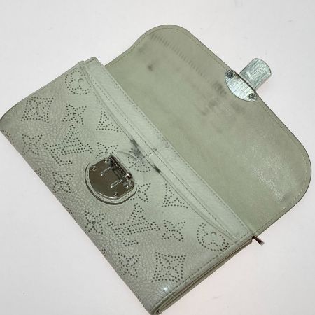  LOUIS VUITTON ルイヴィトン マヒナ ポルトフォイユ・イリス M58134 使用感・ダメージ多 M58134 ホワイト