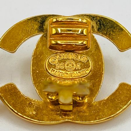  CHANEL シャネル ココマーク 96A イヤリング ターンロック ゴールド 箱付