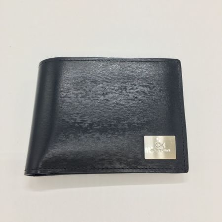  Calvin Klein カルバンクライン CK 2つ折り財布　レジンII メンズ  牛革 本革 レザー ブラック