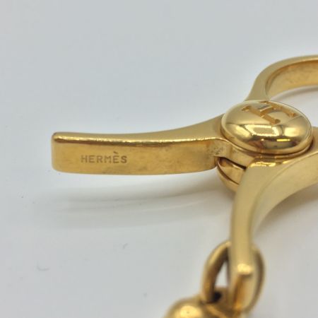  HERMES エルメス グローブホルダー  ゴールド　中古品