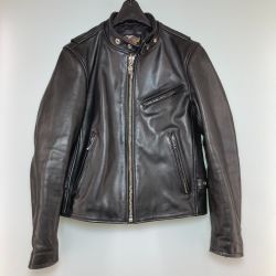 ◎◎ HARLEY-DAVIDSON ハーレーダビッドソン シングル ライダースジャケット M 牛革 3099182 Cランク