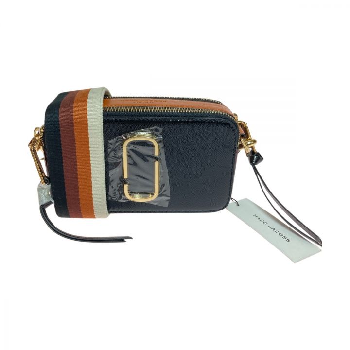 MARC JACOBS マークジェイコブス The Snapshot ザ スナップショット クロスボディバッグ M0012007042 ブラック x  ブラウン｜中古｜なんでもリサイクルビッグバン