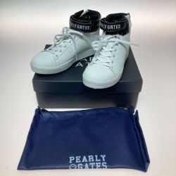 ◎◎ PEARLY GATES パーリーゲイツ ハイカット ゴルフシューズ 22.5cm 053-7992804  ブラック x ホワイト Bランク