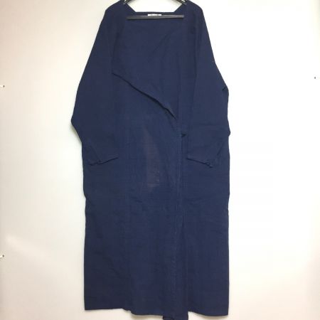  i.s issey miyake イッセイミヤケ 長袖ワンピース  サイズ9 RM21024 ネイビー 色褪せあり