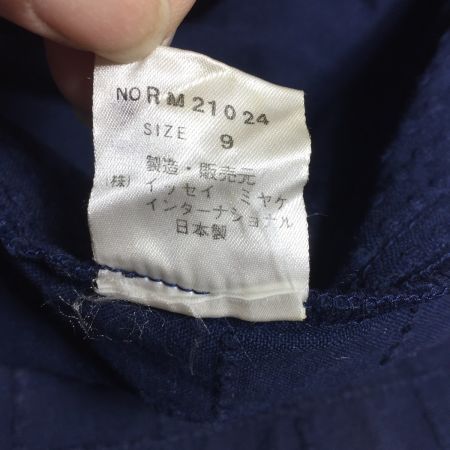  i.s issey miyake 長袖ワンピース  サイズ9 RM21024 ネイビー 色褪せあり