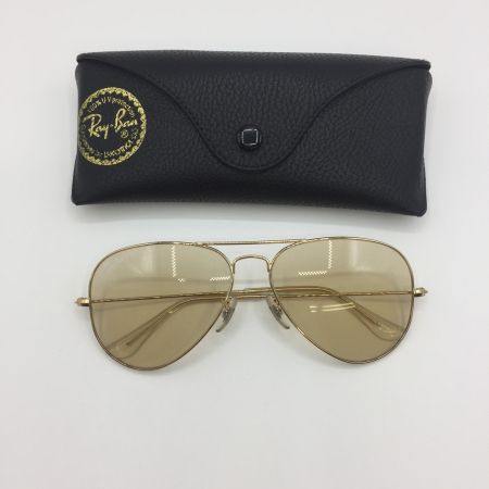  RAY-BAN レイバン サングラス　ゴールド　RB3025 アビエーター  RB3025 ケース付き　中古品