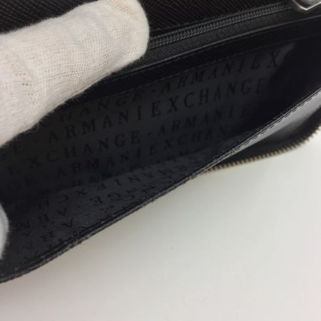  ARMANI EXCHANGE アルマーニエクスチェンジ ラウンドファスナー長財布  Black メンズ 958055-C C843 箱付き