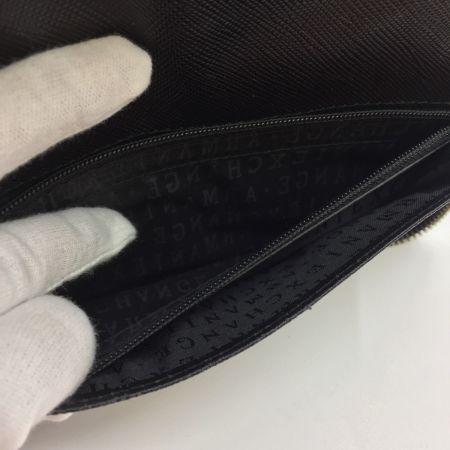  ARMANI EXCHANGE アルマーニエクスチェンジ ラウンドファスナー長財布  Black メンズ 958055-C C843 箱付き