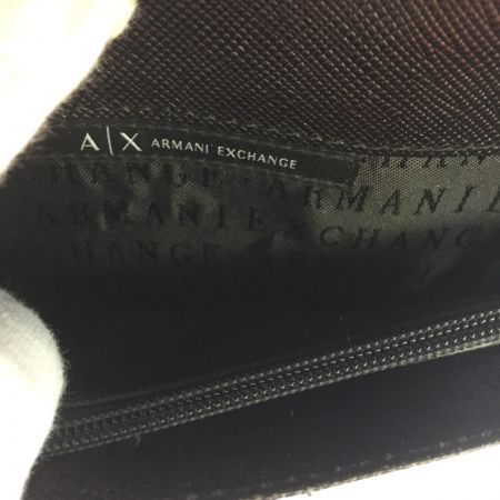  ARMANI EXCHANGE アルマーニエクスチェンジ ラウンドファスナー長財布  Black メンズ 958055-C C843 箱付き