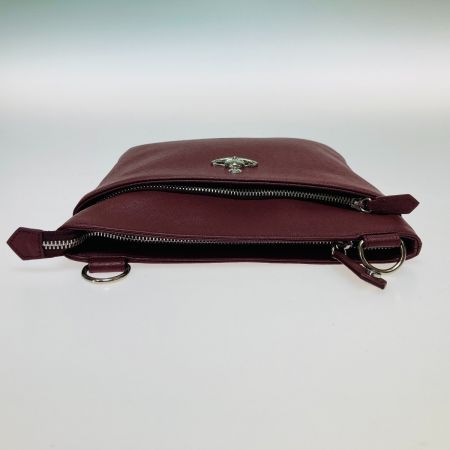  Vivienne Westwood ヴィヴィアン・ウエストウッド ショルダーバッグ ボルドー サフィアーノ  43040042 ボルドー