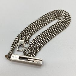 ◎◎ GUCCI グッチ カットアウトG ネックレス ペンダント シルバー925 50cm ユニセックス 箱・布袋付 Bランク