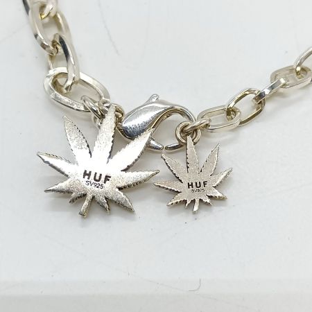  HUF ブレスレット PLANTLIFE BRACELET リーフモチーフ シルバー 箱付
