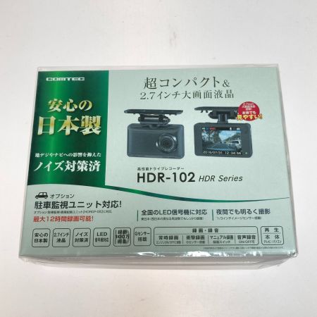  コムテック ドライブレコーダー HDE-102