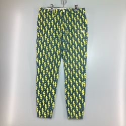 ◎◎ PEARLY GATES パーリーゲイツ ジョガーパンツ ストレッチパンツ イナズマ柄 ゴルフウェア サイズ1 055-6131512 グレー Bランク