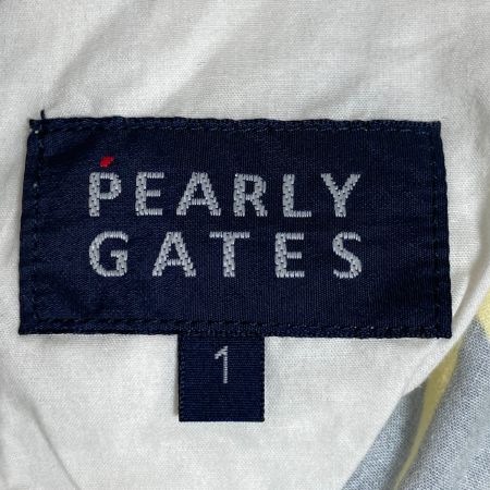  PEARLY GATES パーリーゲイツ ジョガーパンツ ストレッチパンツ イナズマ柄 ゴルフウェア サイズ1 055-6131512 グレー
