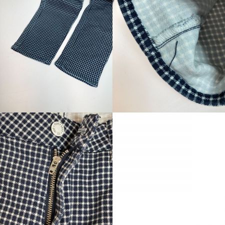  PEARLY GATES パーリーゲイツ ゴルフウェア ストレッチパンツ チェック柄 レディース サイズ1 055-8231804 ネイビー