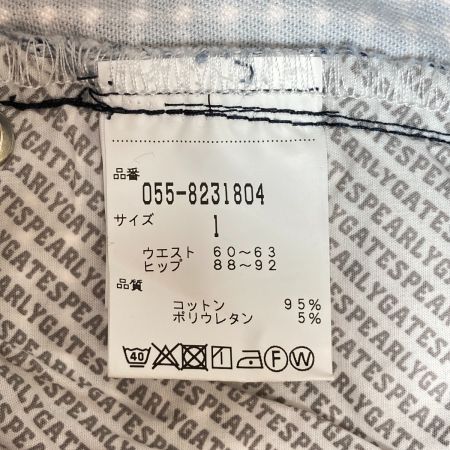  PEARLY GATES パーリーゲイツ ゴルフウェア ストレッチパンツ チェック柄 レディース サイズ1 055-8231804 ネイビー