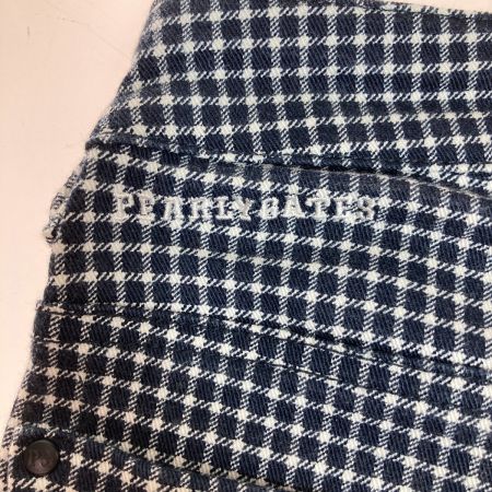  PEARLY GATES パーリーゲイツ ゴルフウェア ストレッチパンツ チェック柄 レディース サイズ1 055-8231804 ネイビー