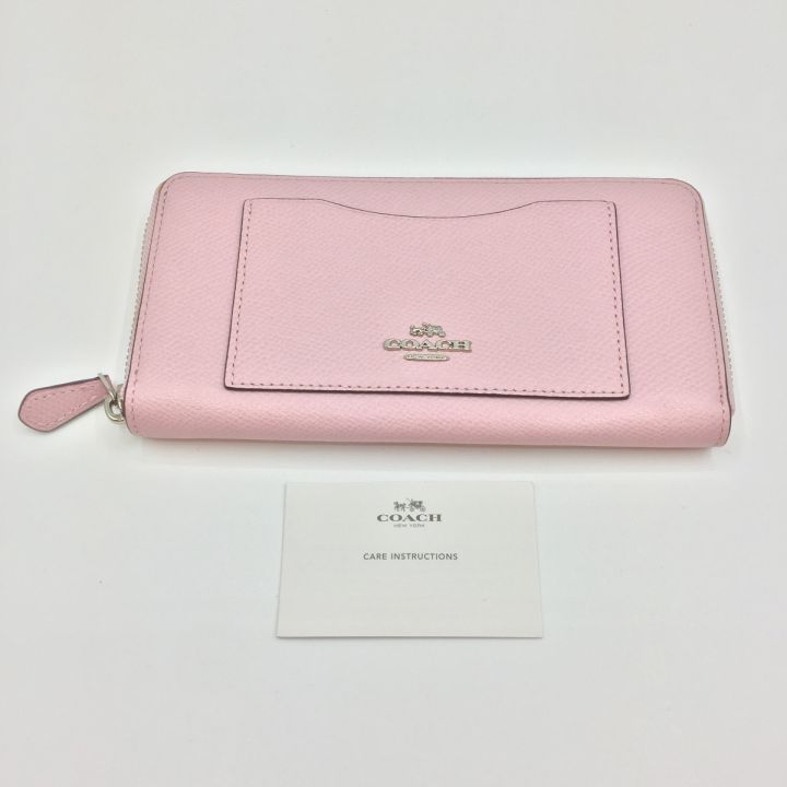 COACH コーチ ラウンドファスナー財布 58411E 中古品 58411E ピンク 汚れあり｜中古｜なんでもリサイクルビッグバン