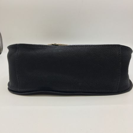  GENTEN ゲンテン かぶせショルダーバッグ　レザー ブラック