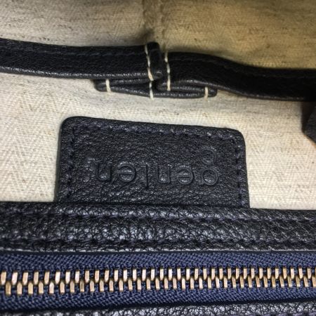  GENTEN ゲンテン かぶせショルダーバッグ　レザー ブラック