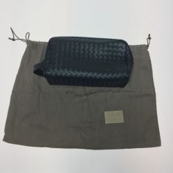 ◎◎ BOTTEGA VENETA ボッテガヴェネタ イントレチャート　セカンドバッグ　 244706 ブラック Bランク