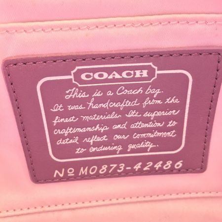  COACH コーチ オプアート フラワーアップリケ  42486