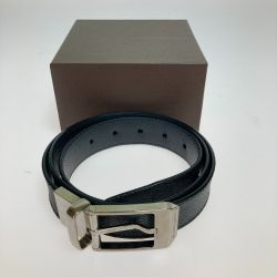 ◎◎ LOUIS VUITTON ルイヴィトン ダミエ・グラフィット サンチュールシアトル ベルト M6834 ブラック 箱付 Bランク