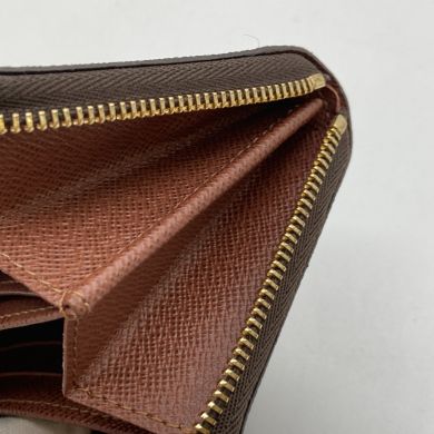 【中古】 LOUIS VUITTON ルイヴィトン ジッピー・コイン パース 財布 コインケース 箱・布袋付 M60067 ブラウン やや傷や汚れあり