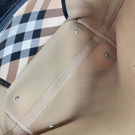  BURBERRY バーバリー ノバチェック柄 トートバッグ ベージュ