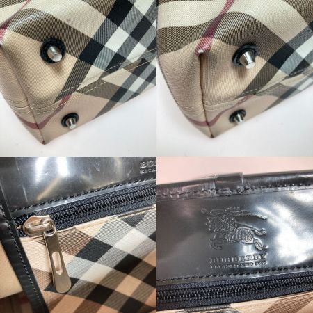  BURBERRY バーバリー ノバチェック柄 トートバッグ ベージュ