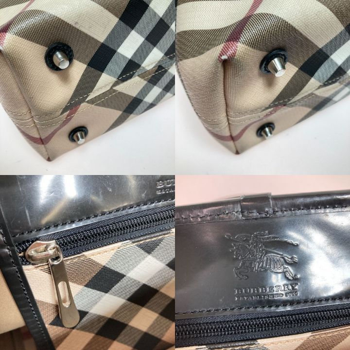 中古】 BURBERRY バーバリー ノバチェック柄 トートバッグ ベージュ｜総合リサイクルショップ なんでもリサイクルビッグバン オンラインストア