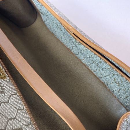  Christian Dior クリスチャンディオール チェーン ショルダーバッグ ハニカム柄 ブラウン